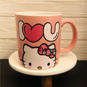Hello Kitty Oversized I love Heart You U coffee tea cake soup mug BNWT